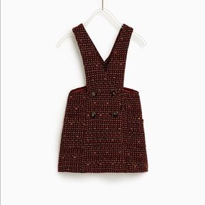 ☆ Zara Tweed Overall Dress ☆